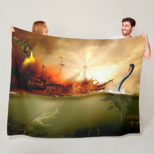 ZEE MONSTERS FLEECE DEKEN