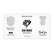 Zee Moss Skin Serum Labels (Voorkant)