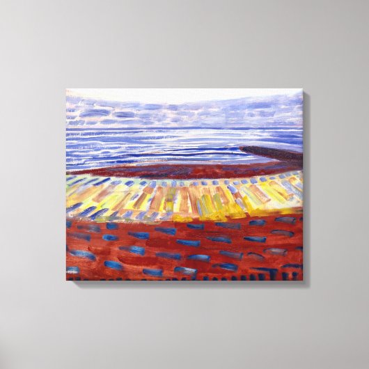 Zee na zonsondergang | Piet Mondrian | Canvas Afdruk (Voorkant)