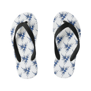 Zee naaktslak blauwe drakenillustratie kinder teenslippers