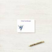 Zee naaktslak blauwe drakenillustratie post-it® notes (Op bureau)