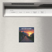 Zee naar Sky Highway Vancouver Canada Sunset Trave Magneet (Insitu (Vaatwasser))