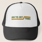 Zee naar Sky Trail British Columbia Trucker Pet (Voorkant)