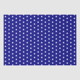 Zee Nautical Sailboot Pattern op Navy Blue Tissuepapier