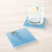 Zee Nettle Glazen Onderzetter (Schuin)