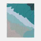 Zee Oceaankust Fleece Deken (Voorkant)