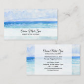 *~* Zee Ocean Beach Spa Mindfulness Yoga Visitekaartje (Voorkant / Achterkant)