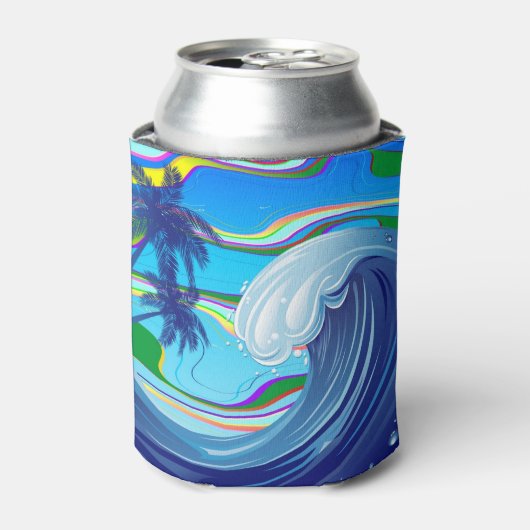 Zee Ocean big Wave Water Blikjeskoeler (Blikje Voorkant)