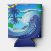 Zee Ocean big Wave Water Blikjeskoeler (Voorkant)