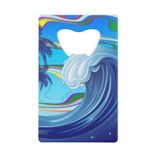 Zee Ocean big Wave Water Kredietkaart Flessenopener