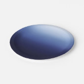 Zee Ocean Blue Modern Minimal Beach Vrijgezellenfe Papieren Bordje (Gekanteld)