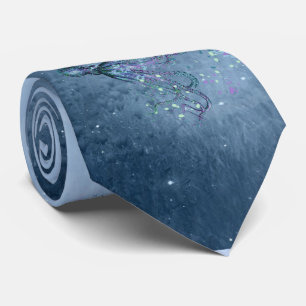 Zee Octopus Animal Blue Shades Stropdas