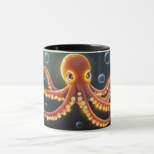 zee octopus Cartoon Stijl levendig Mooie Kleurrijk Mok