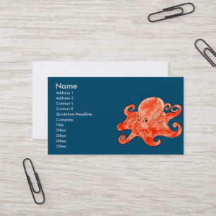 zee octopus visitekaartje