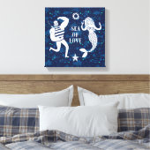 Zee of Love Poster Canvas Afdruk (Insitu (Slaapkamer))