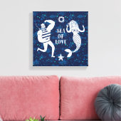 Zee of Love Poster Canvas Afdruk (Insitu (Woonkamer))