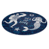 Zee of Love Poster Snijplank (Hoek)