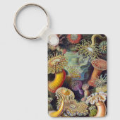  Zee onderwater Anemones door Ernst Haeckel Sleutelhanger (Voorkant)