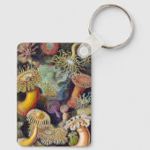  Zee onderwater Anemones door Ernst Haeckel Sleutelhanger (Achterkant)