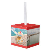 zee op blok ornament (Achter hoekig)