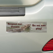 Zee Otter Anti-Pollution Bumpersticker (Op auto)