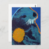 Zee Otter briefkaart (Voorkant / Achterkant)