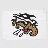 Zee otter Golf Towels Golfhanddoek (Horizontaal)