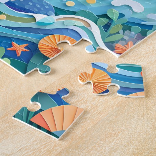 Zee Otter Jigzaag Puzzle Legpuzzel (Zijkant)