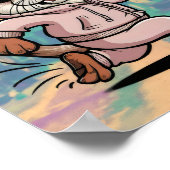 zee otter met zweetpak en warmtetelefoons poster (Hoek)