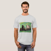 Zee Otter Painting T-shirt (Voorkant volledig)
