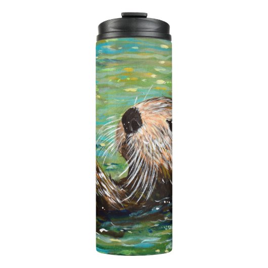Zee Otter Painting Thermosbeker (Voorkant)