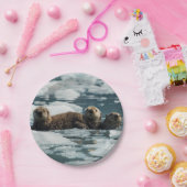 Zee Otter Papieren Bordje (Feest)