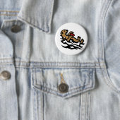 Zee otter ronde button 5,7 cm (In situ)