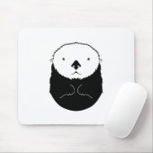 Zee Otter Silhouette Muismat (Met muis)