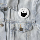 Zee Otter Silhouette Ronde Button 5,7 Cm (In situ)