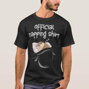 Zee Otter Slaping Shirt Vrouwen Pajamas Outfit Nap