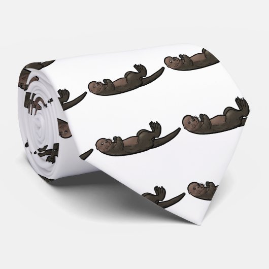 Zee Otter Stropdas (Opgerold)