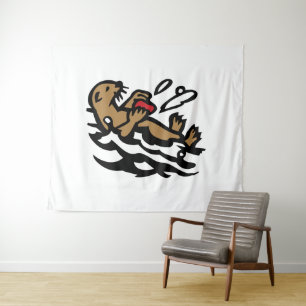 Zee otter wandkleed