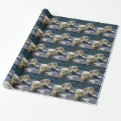 Zee-otters Cadeaupapier (Uitgerold)