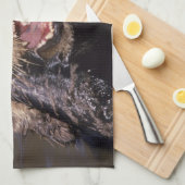 Zee Otters, Enhydra lutris 6 Theedoek (Quarter Fold)