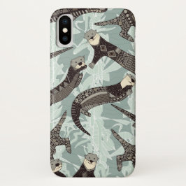 zee otters siver iPhone x hoesje