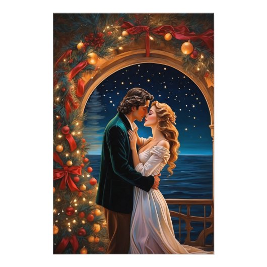 *~* Zee Paar Romance AP51 Christmas Fantasy Foto Afdruk (Voorkant)