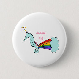 zee paard eenhoorn dreamer ronde button 5,7 cm