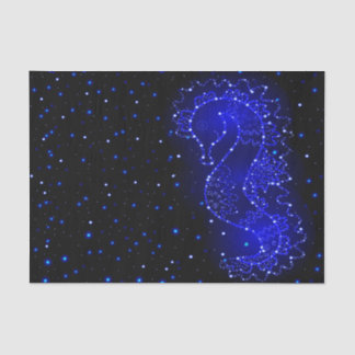 zee-paard in licht tissuepapier