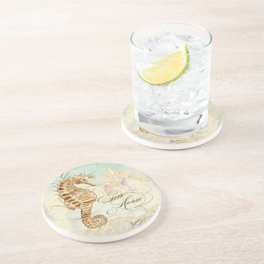 Zee Paard Kuststrand - Home Decor Onderzetters (Zijkant)