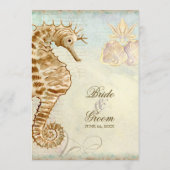 Zee Paard Kuststrand - Huwelijksdiner Menu (Achterkant)