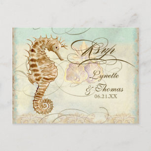 Zee Paard Kuststrand - RSVP Response Briefkaart