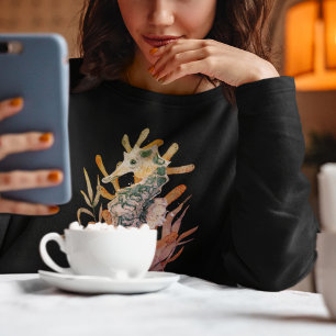 Zee paard met ketting van Zee bladeren Trui