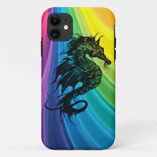 Zee paard op regenboogHoesje-Mate iPhone Case (Achterkant)