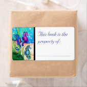 Zee Paarden Boekenlabel Etiket (Insitu)